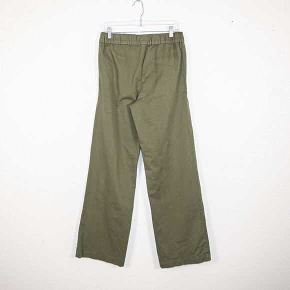 ANINE BING Women's High Rise Khaki Koa Trousers Wide Leg size Medium - Picture 9 of 14